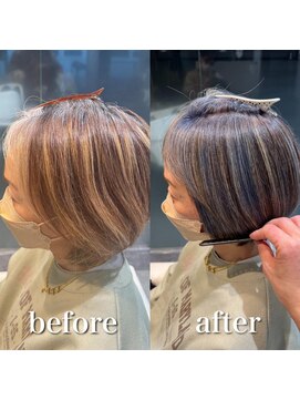 ミラバイケンジ 藤沢(Mira by KENJE) 白髪ぼかし/白髪にお悩みの方に/30代40代50代