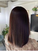 髪質改善ストレート+カラー