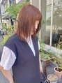 モク 大阪梅田店(MOK)&nbsp;ぱつっとしたカットラインでも、重すぎず扱いやすさを大切に。
