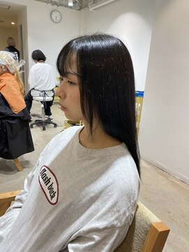 コレット 宇都宮(collet Gigi) 前髪/マチルダボブ/ピンクベージュ/インナーグレージュ/暗髪