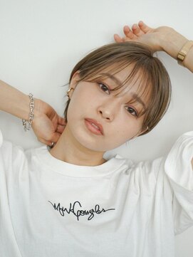 フォト イケブクロ(foto IKEBUKURO) ショート/ボブ/前髪カット/ブリーチなし×グレーベージュ[池袋]