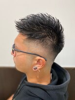 刈部倶楽舞&nbsp;アップバング/フェード/ジェットモヒカン/ビジネスフェード/黒髪