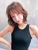 銀座 Cheri 透明感ベージュ×艶髪くびれボブ