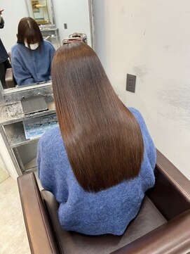 ドロシー 郡山桑野店(Dorothy) イメチェンハッシュカットフルバング似合わせレッドブラウン