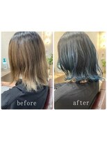 ミリ 千歳烏山(Mili CARE&SPA)&nbsp;ブルーグラデーションボブ