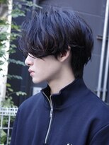 フィフス 名駅(fifth) センターパートツイストスパイラルパーマツーブロックメンズヘア