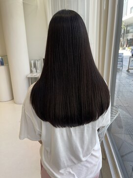 ハイブ 金沢(Hive) フェミニンロングレイヤーカットショコラアッシュダークブラウン