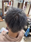 スパイキーショート×シルバーカラー