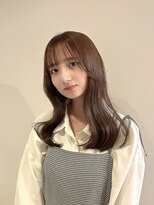 ベンジー 薬院大通店(benji)&nbsp;キャラメルベージュ/顔周りレイヤー