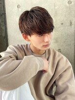 波巻きパーマシャドウパーマスパイラルマッシュ