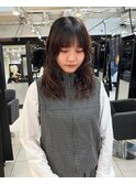 △大人可愛い癖毛風ロングパーマレイヤーパーマウルフパーマ