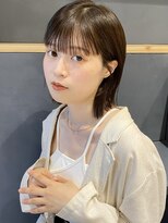 ラミエバイメルト 下北沢(lamie by melt)&nbsp;花田/外ハネボブイメチェンワイドバングオリーブベージュ下北沢