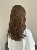 明るめベージュカラー/ブリーチなしカラー/20代