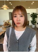 艶感髪質改善ミルクティーベージュ髪質改善トリートメント