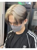 ニキ風韓国前下がりセンターパートエンドカラー