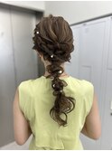 long  hair arrange