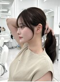 前髪顔まわり韓国ヘアレイヤーカットサイドバンク2wayバンク韓国