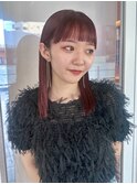 チェリーレッド ミディアム ワインレッド ワイドバング