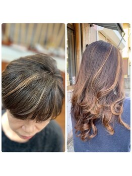 バンブーヘアー(bamboo. hair)の写真/年齢を重ねる度に気になる白髪…そんなお悩みも改善!色持ちも良く、ダメージレスで綺麗な仕上がりに!