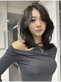 【井上】レイヤーカット×グレージュカラー