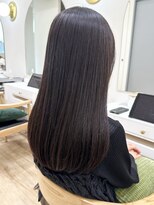 セイドット リー(Say. Ree)&nbsp;say.ロングレイヤーアッシュオリーブ地毛風ストレートラベンダー