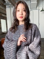 ヘアークラフト(Hair Craft) ハイライトロング×コテ巻き風パーマ/岡山/大人くびれパーマ