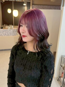 エトレ(etore) アンブレラカラー/パープルカラー/レイヤーロング