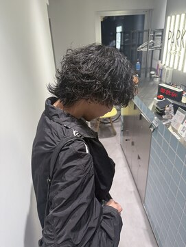 【メンズ】波巻きウルフ