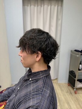 メンズカット/シャドウパーマ/波巻きパーマスタイル