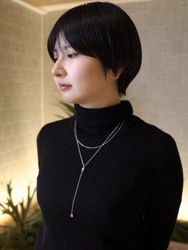 ピークアブー アヴェダ アトレ恵比寿(PEEK-A-BOO AVEDA) 横顔美人ショート/顔まわりにこだわる/丸みショート/203040代