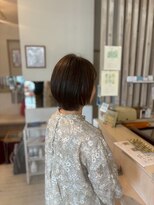 アシャ ヘアー ソリューション 神戸店(asha hair solution) ダークパープル/ナチュラルショート/ミルクブラウン/夏/摂津本山