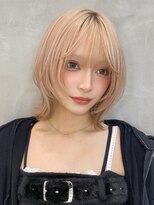 ダブルトーキョー シブヤ(W-TOKYO SHIBUYA)&nbsp;ボブレイヤーカットハイトーンブリーチウルフカットボブカット