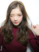 リリアン 表参道(relian)&nbsp;つややかに。。大人可愛いブラウンベージュロング☆☆