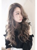 ロングレイヤー×シナモングレージュ