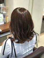 パッション 石巻蛇田店(PASSION) 大人かわいいチェリーレッド×ミディアムレイヤー