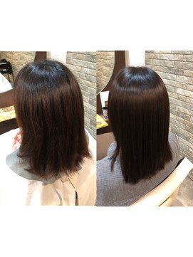ジェムヘアー(J'aimeHair) ハイブリッド縮毛矯正・重めセミロング