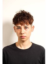 レンゲン(LENGEN)&nbsp;メンズかき上げニュアンスマッシュサイドパート韓国マッシュ