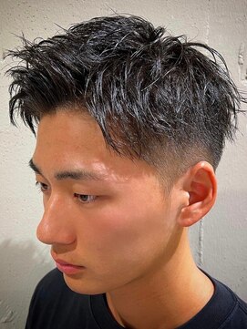 ビンゴ(BINGO) ba284ダークグレージュ束感バーバースタイル2wayバングモテ髪