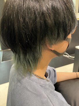 ヘアーサロン ウノ 新百合ヶ丘(hair salon UNO) ☆ウルフインナーエメラルド☆