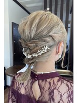 ヘアプロデュース ムース(Hair Produce MU SU) 結婚式編み下ろしヘア