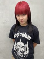 ヘアサロン ドット トウキョウ カラー 町田店(hair salon dot. tokyo color) マチルダボブ/ピンクベージュ/インナーグレージュ/ウルフ/前髪