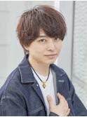 【銀座ANFINI】　アイドル風ブラウンマッシュ　ストレート
