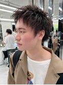 アッシュブラック/ウルフ/マッシュパーマ/ハイライト/渋谷