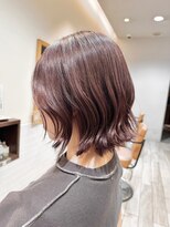 クラップス 横須賀中央店(CLAPS)&nbsp;ダブルカラーピンクベージュベージュカラーケアブリーチミニボブ