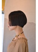 30代40代大人黒髪ショートボブ/美シルエット小顔ショート