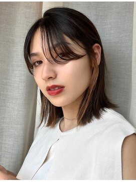 ロンド 銀座(Lond) 【Noa】インナーカラー×ストレートボブ