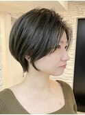 絶壁解消/ひし形/くびれ/大人ショートボブ/60代50代40代