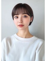 ライズ ネックス ザ サロン 渋谷(LIZE nex the salon)&nbsp;シースルーバングマッシュショート［＃渋谷駅＃韓国＃髪質改善］