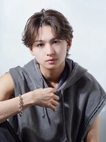 アルファ 新宿(alpha)&nbsp;サーフカール/ 刈り上げセンターパート/ブルーブラック[新宿駅]