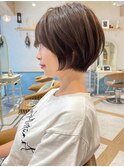 くびれショート/ダークアッシュ/美人ショート/ベリーショート